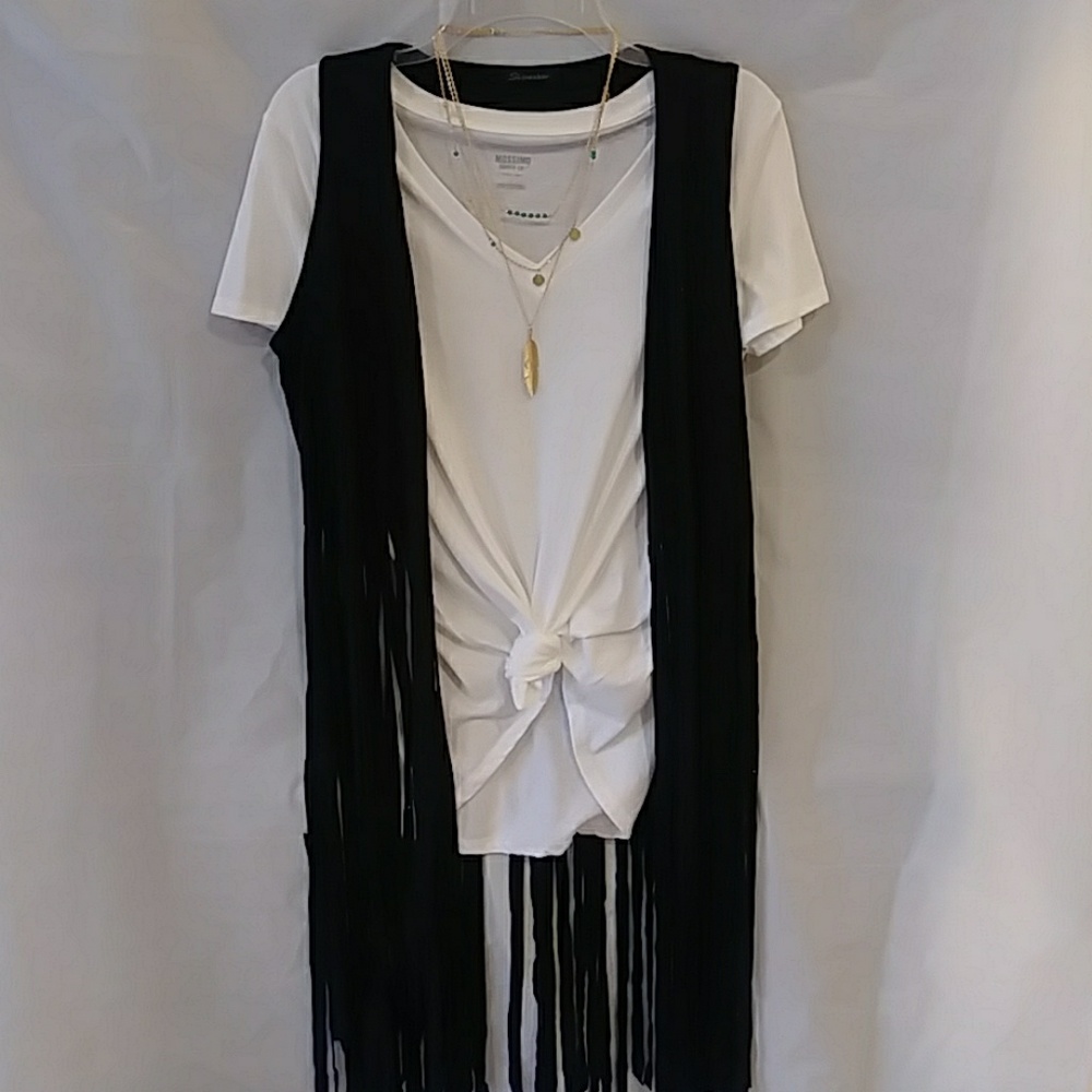 Boho Style Vest with Fringe. Concerts, Festivals